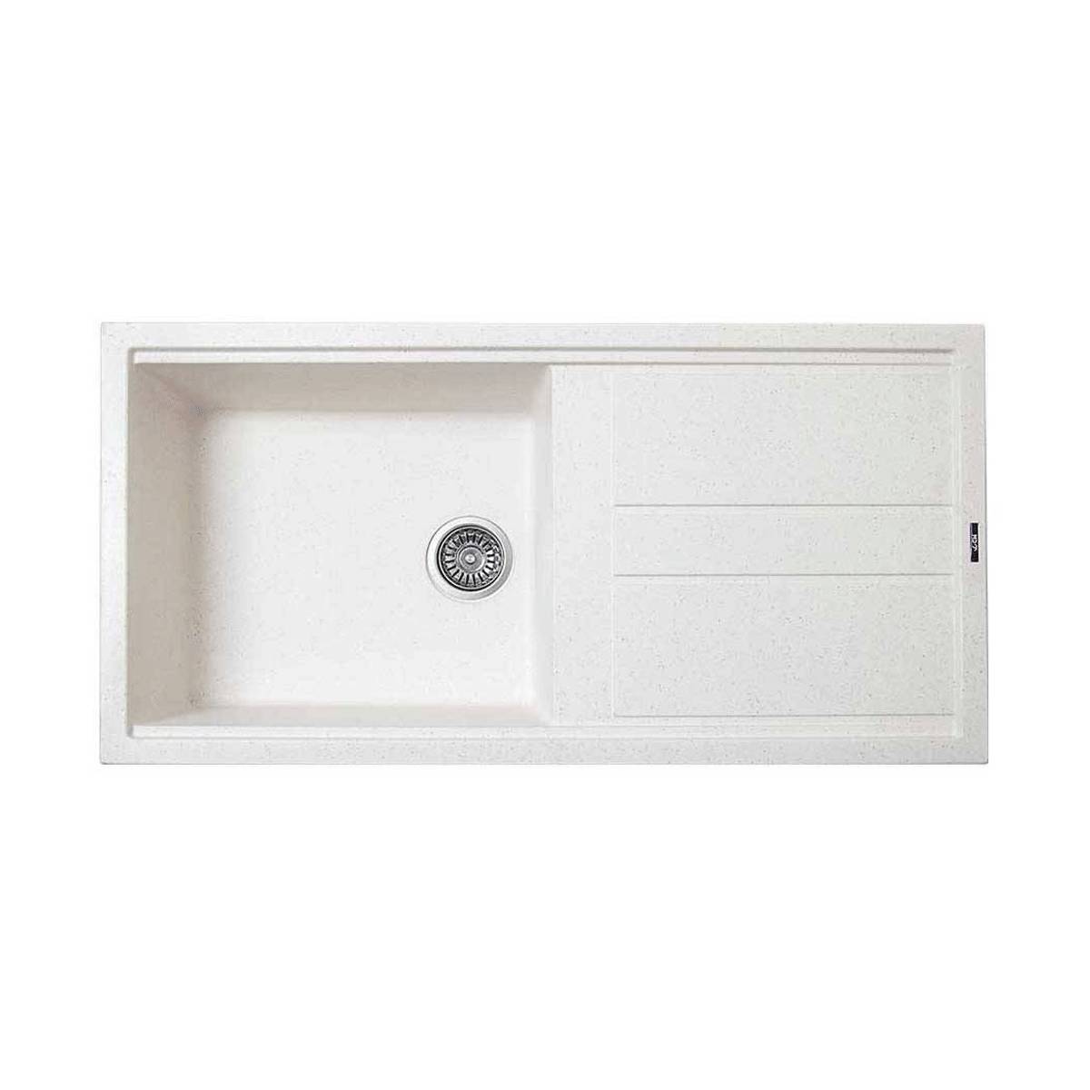 سینک گرانیتی توکار M320 سفید ونسی
