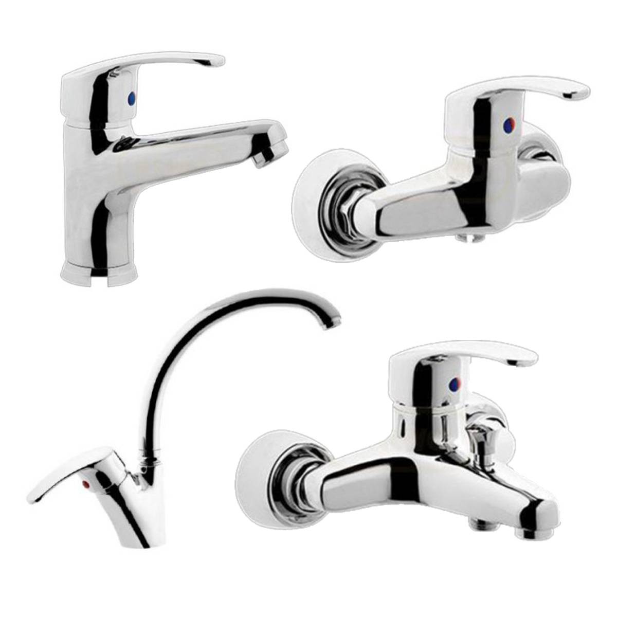 ست شیرآلات صدف کروم البرز روز