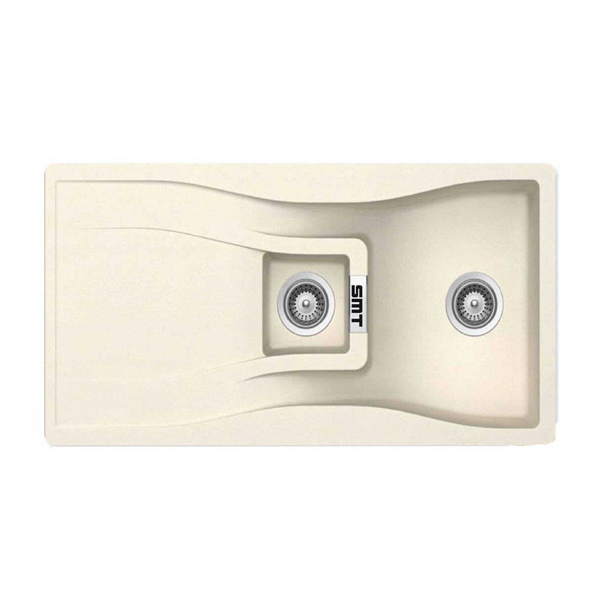 سینک گرانیتی توکار G300 کرم روشن اس ام تی