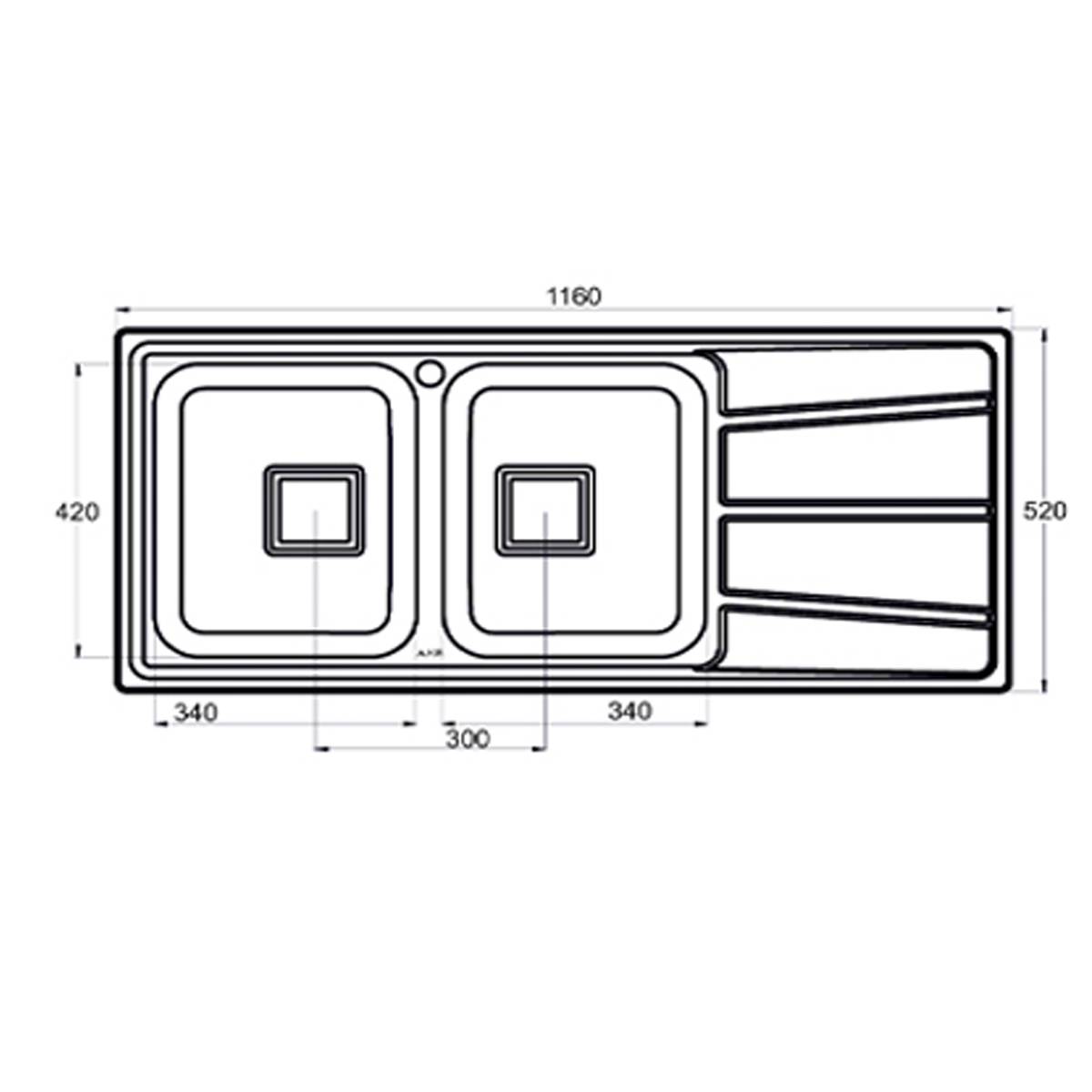سینک توکار SK-801 آلتون
