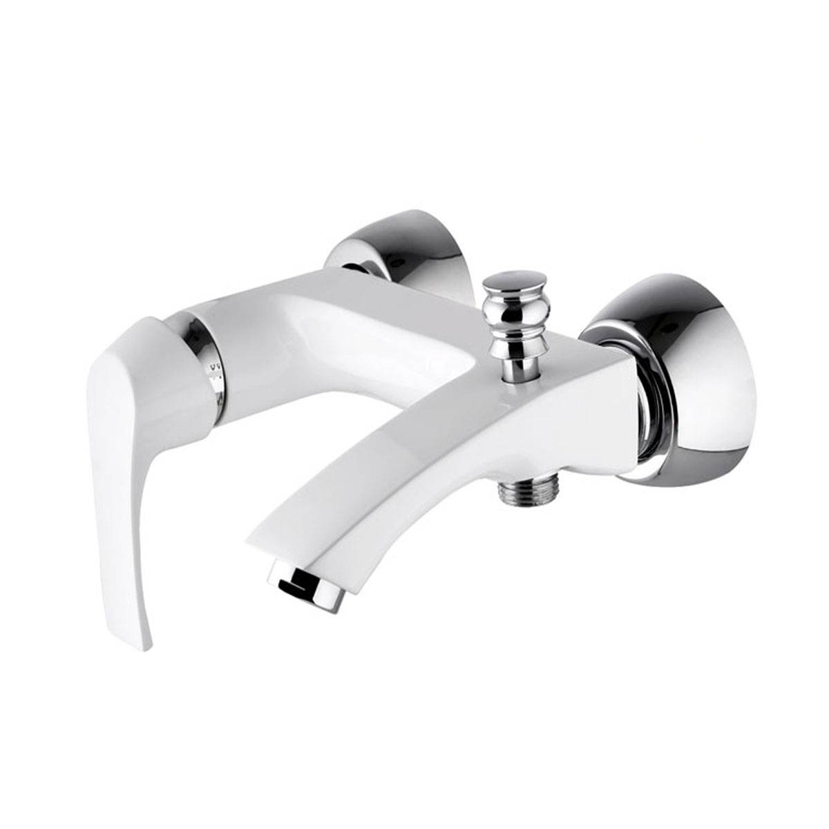 شیر حمام رومانزو سفید کروم اوج