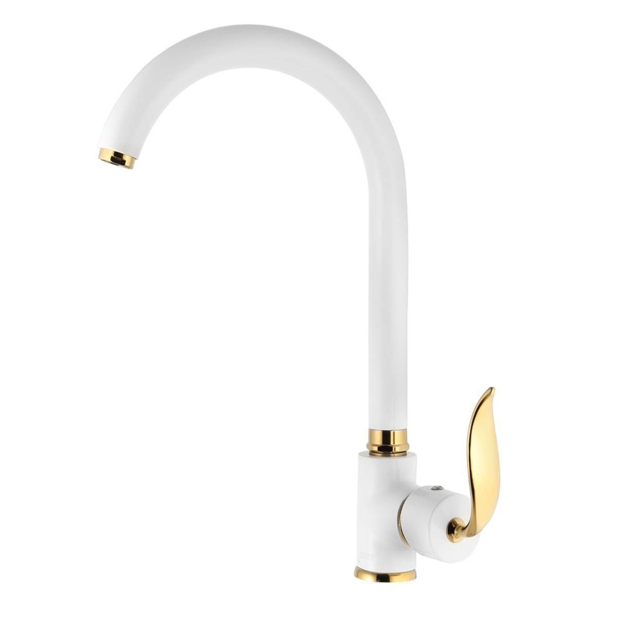 ست شیرآلات سزار سفید طلایی اوج