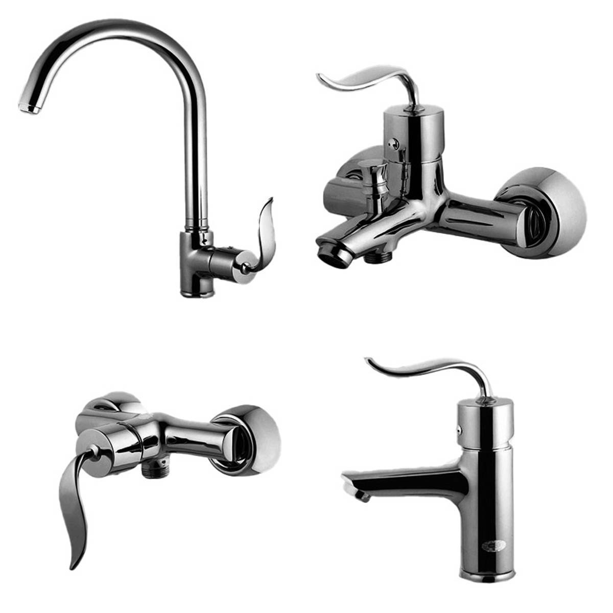 ست شیرآلات فیدر کروم مات اوج