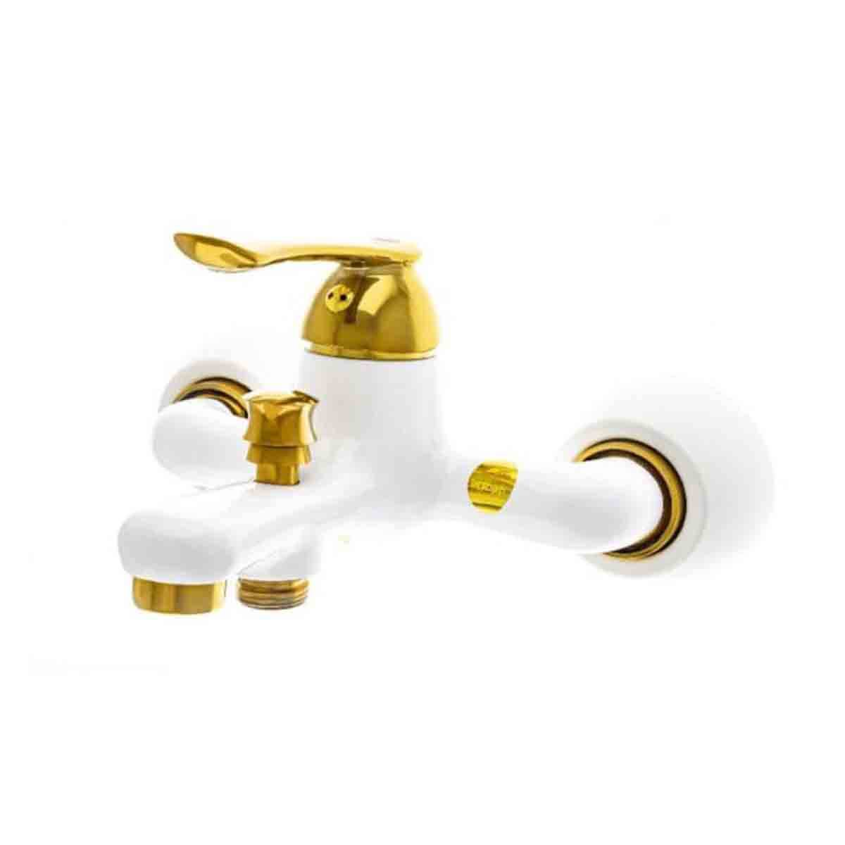 شیر حمام یاس سفید طلایی شیبه