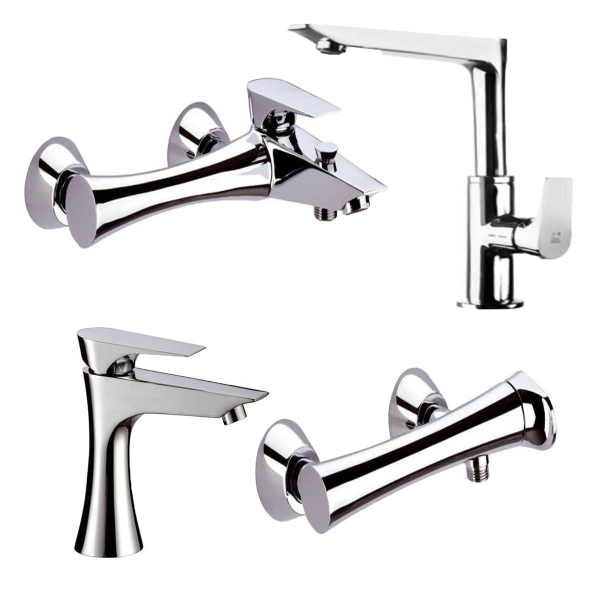 ست شیرالات ورونا کروم کی دبلیو سی