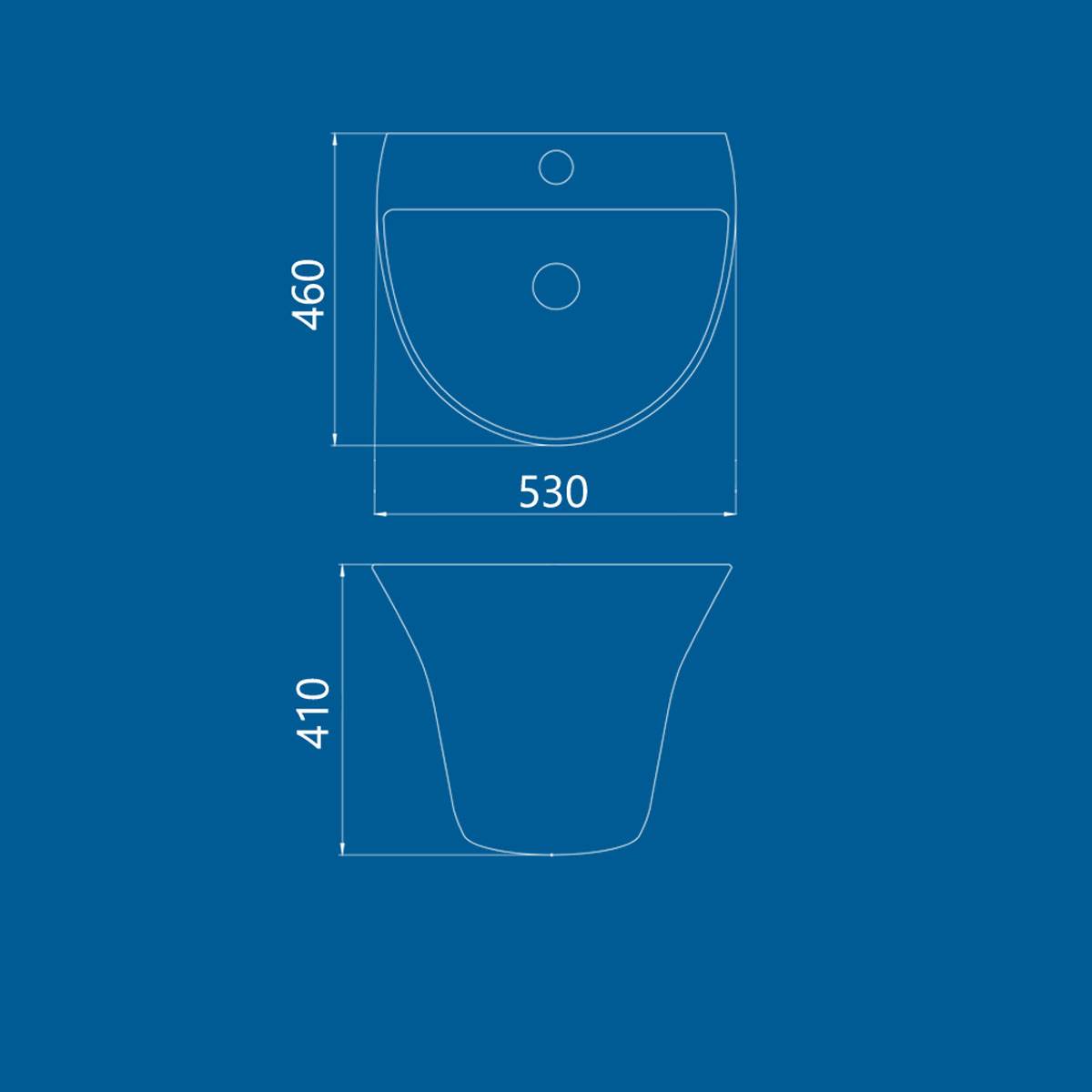 روشویی نیم پایه کانسپت چینی کرد