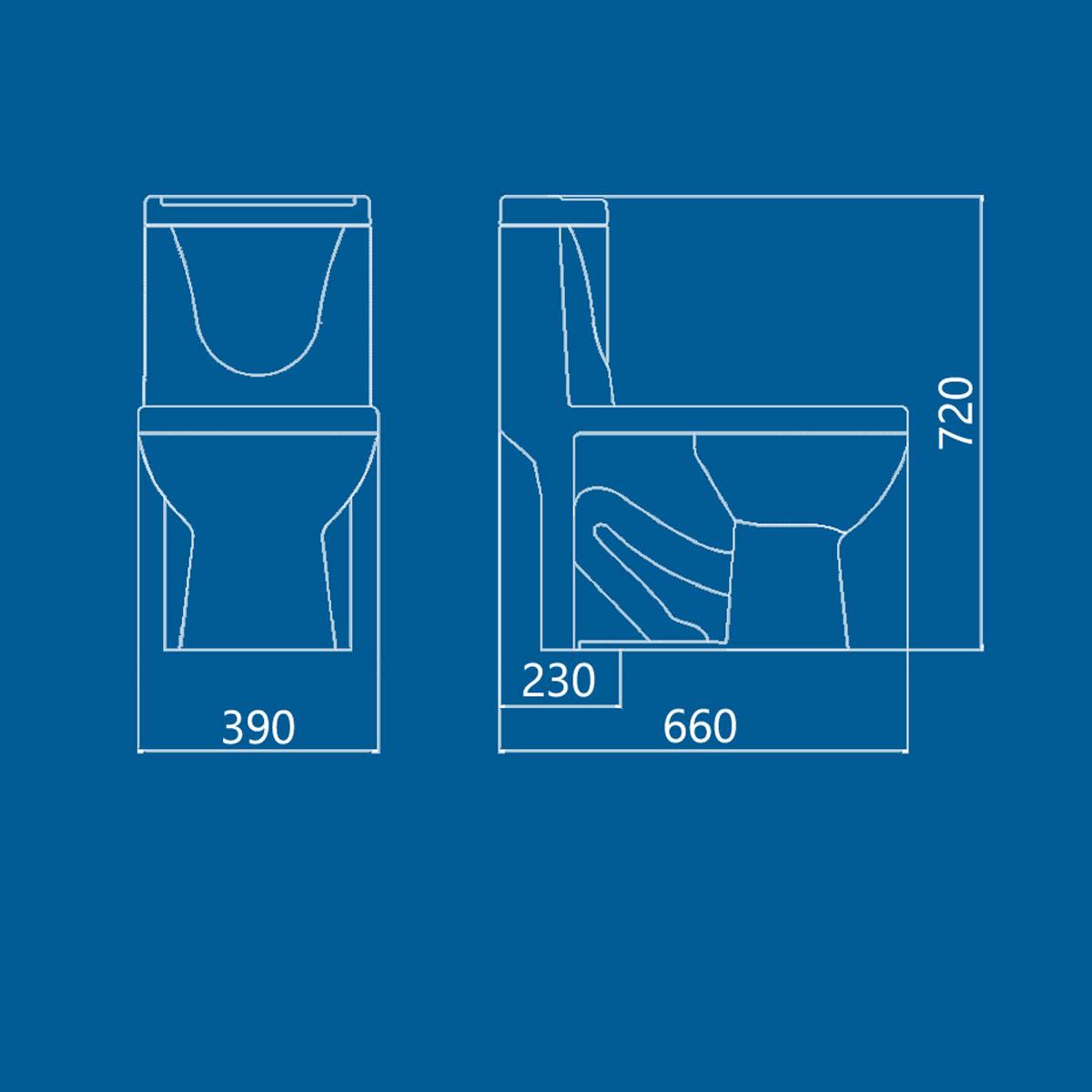 توالت فرنگی دافنه چینی کرد