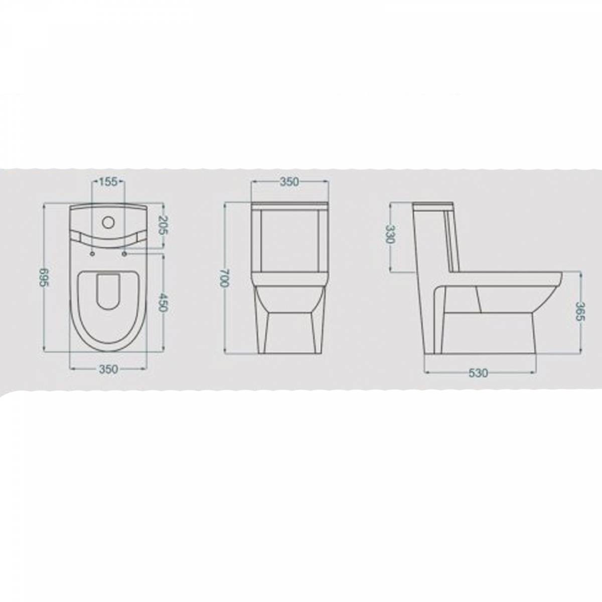 توالت فرنگی کلین واش داون توربو گلسار فارس