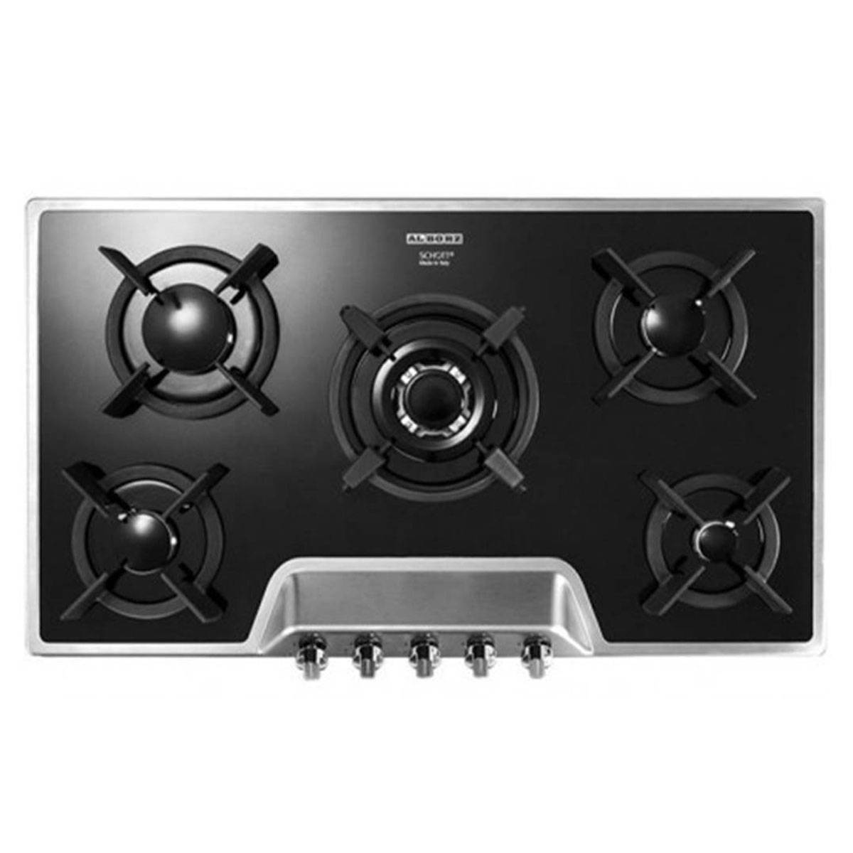 اجاق گاز شیشه ای استیل G5951S استیل البرز