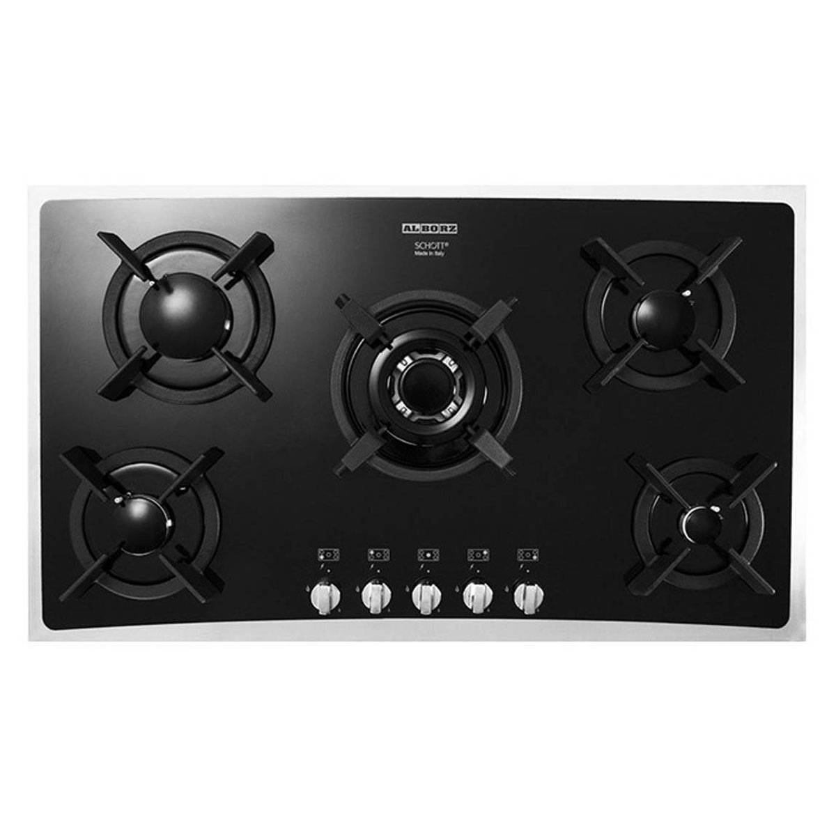 اجاق گاز شیشه ای استیل G5954 S استیل البرز