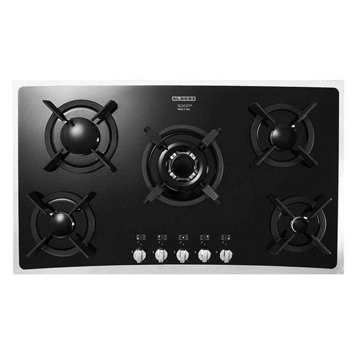 اجاق گاز شیشه ای استیل G5904 S استیل البرز