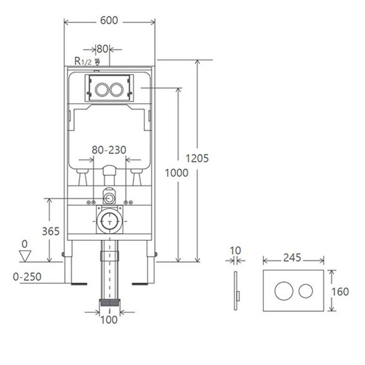 مکانیزم فلاش تانک توکار فرنگی والهنگ شودر