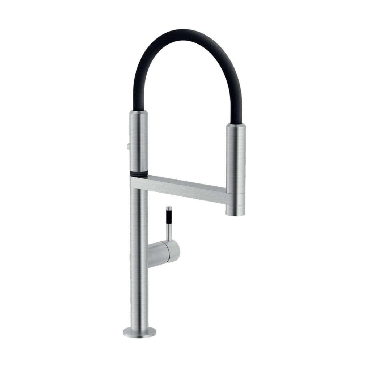 شیر آشپزخانه موو مشکی کروم مات نوبیلی