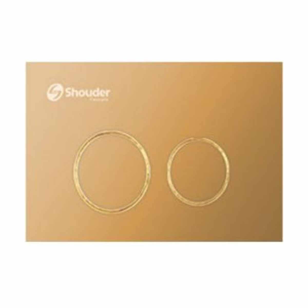 صفحه کلید فلاش تانک توکار نیس طلا مات شودر