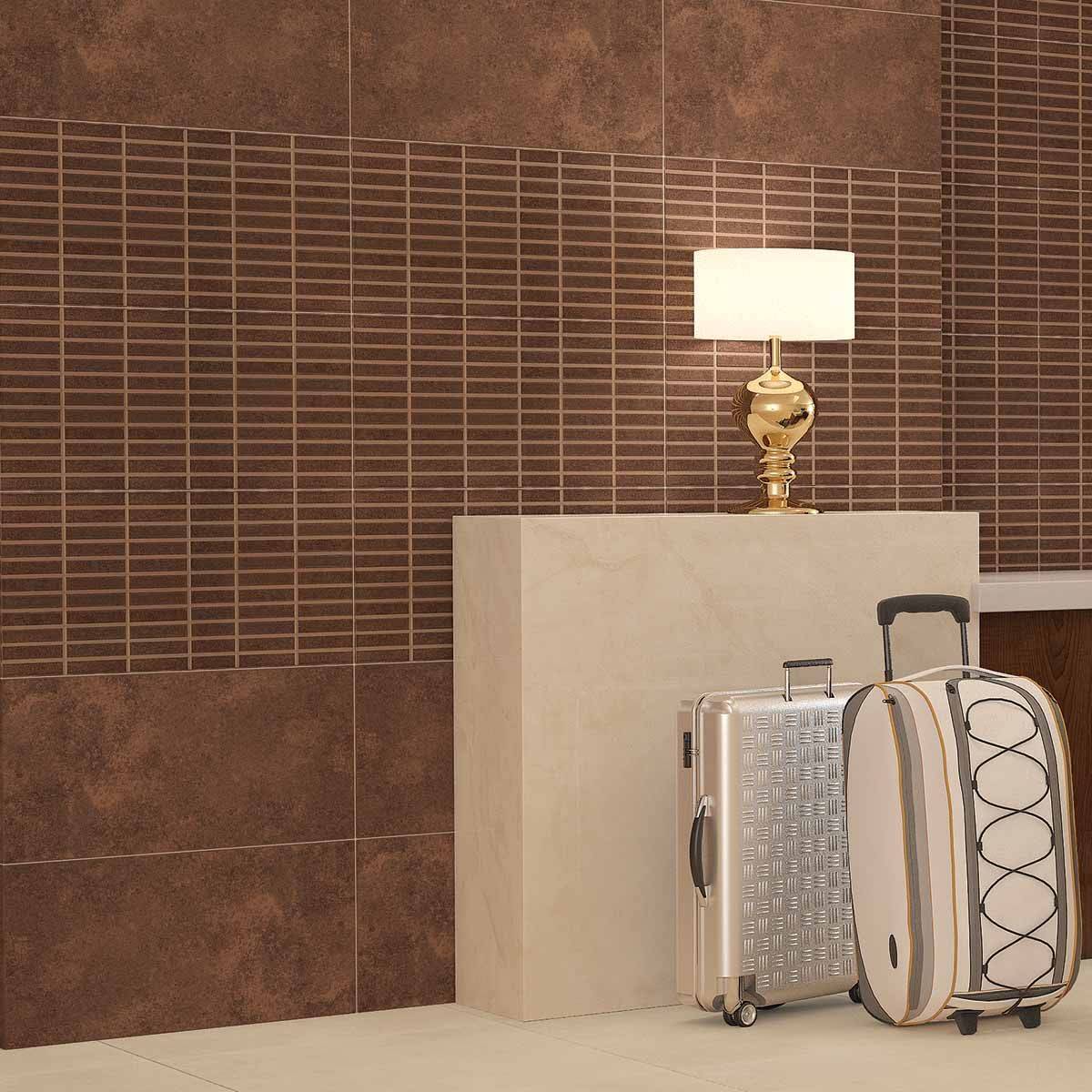 کاشی الینا دوون قهوه ای گلدیس