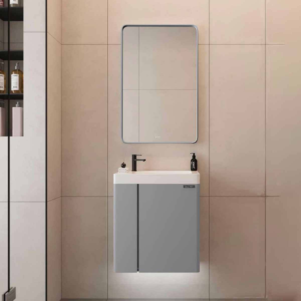 کابینت روشویی 3072 سفید طوسی ویتا