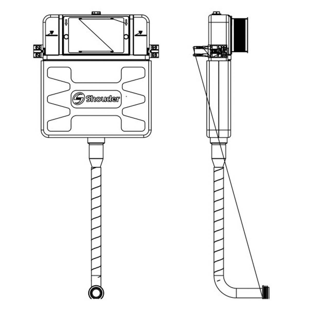 مکانیزم فلاش تانک توکار جنوا ایرانی شودر