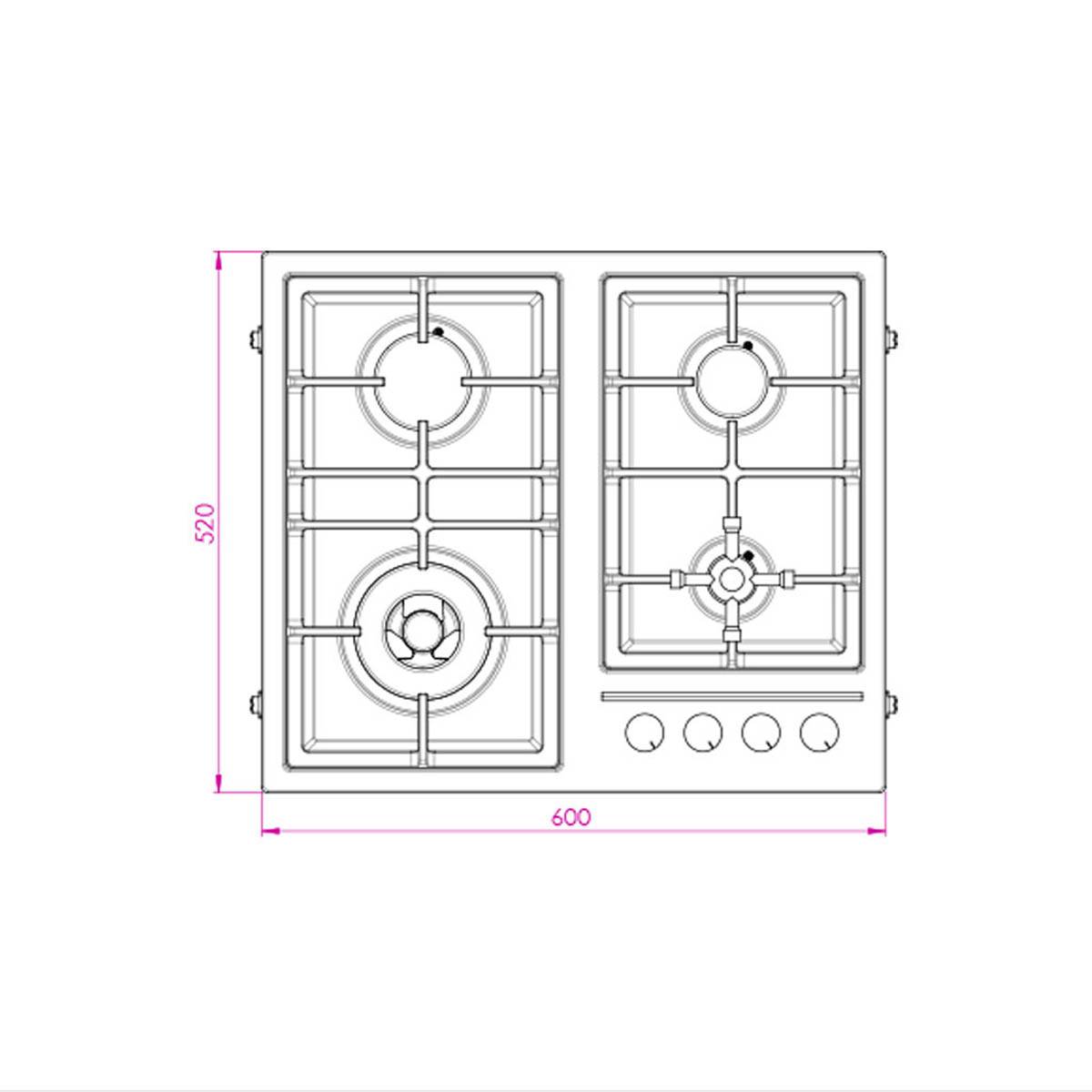 اجاق گاز صفحه ای IS6401 کن