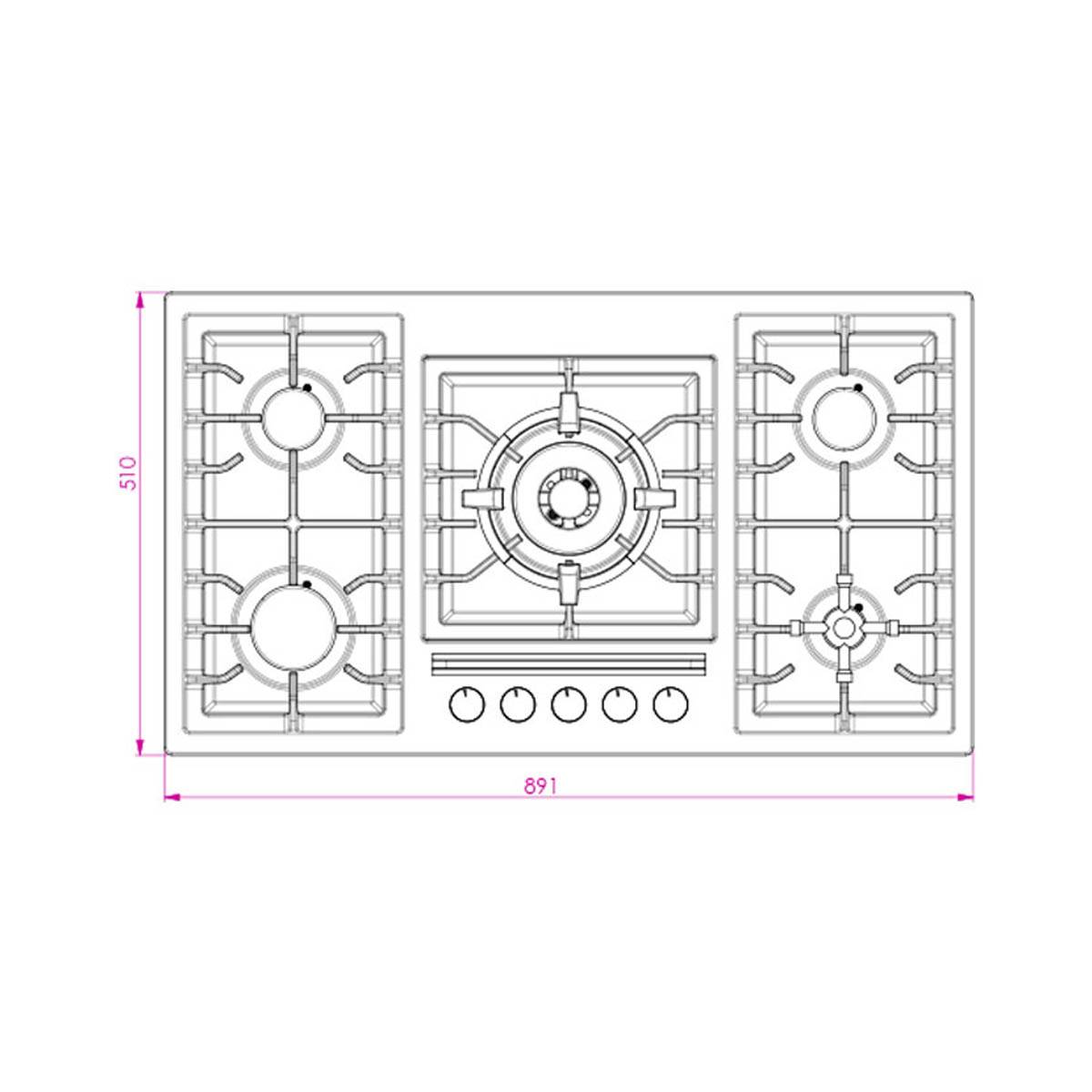 اجاق گاز صفحه ای IS9505 کن
