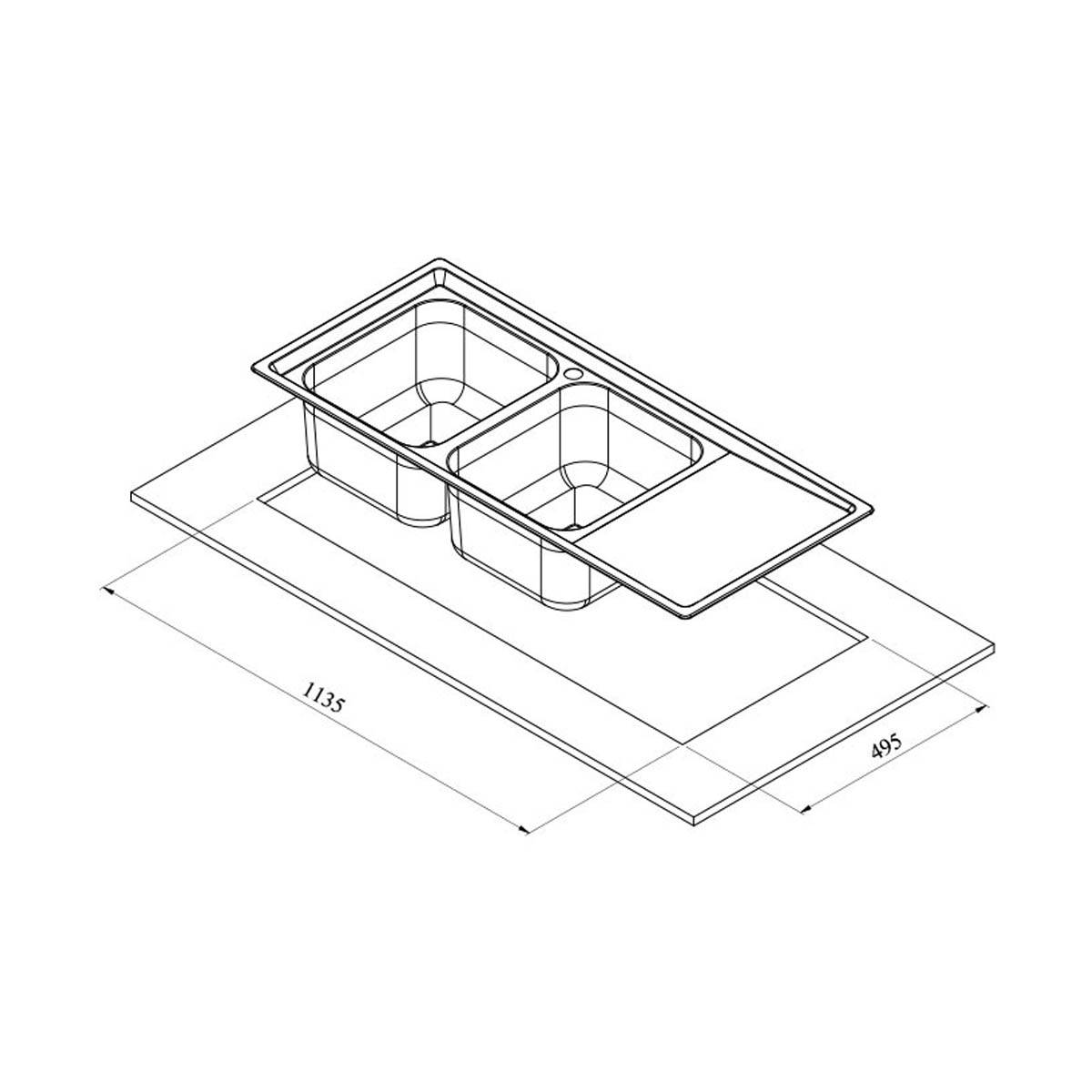 سینک توکار 8121 کن