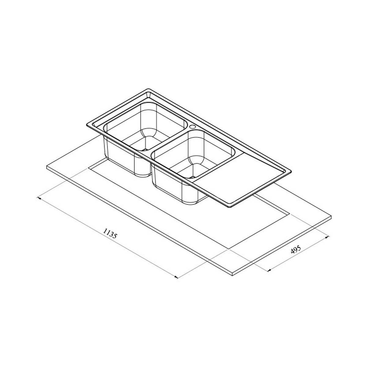 سینک توکار 8152 کن