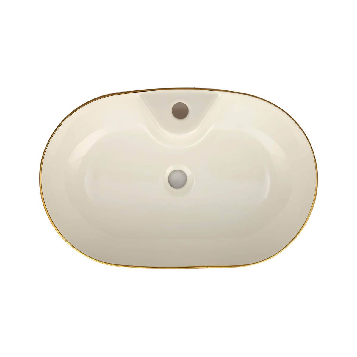 روشویی روکابینتی تورینو نیم کوت طلایی نوین سرام