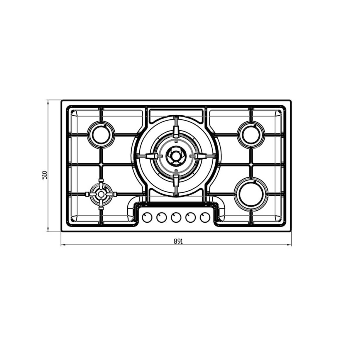 اجاق گاز صفحه ای بتریا کن