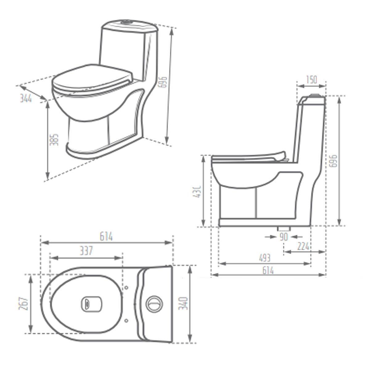 توالت فرنگی ورونا مروارید