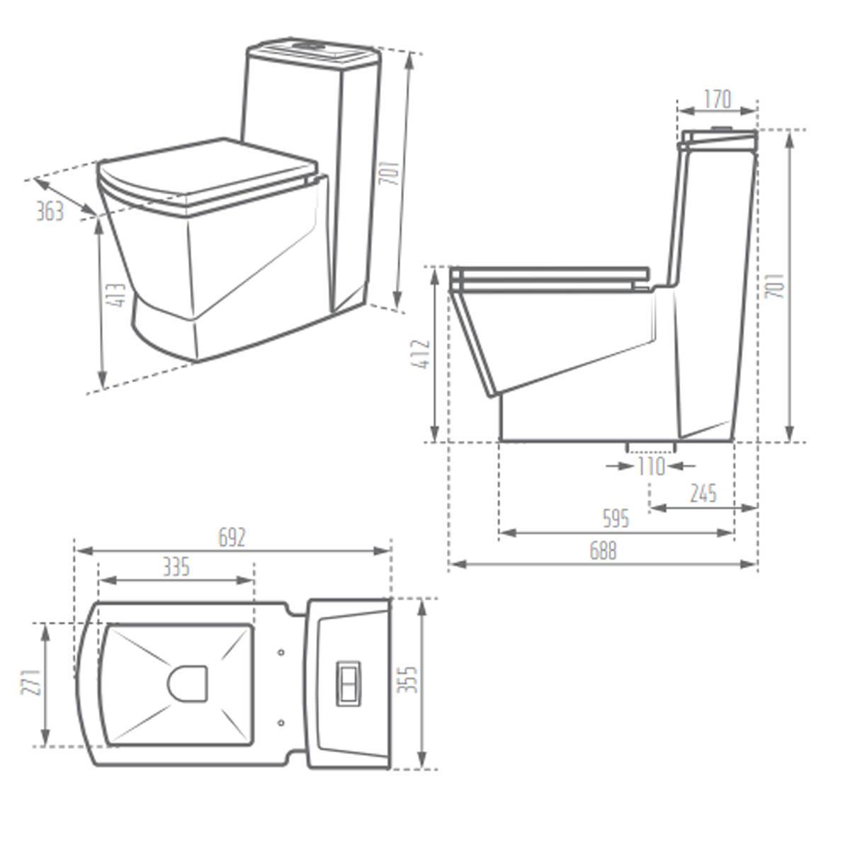 توالت فرنگی مگا مروارید