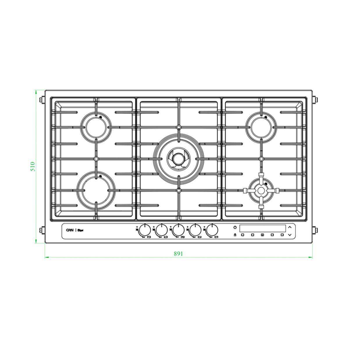 اجاق گاز صفحه ای رایجل کن