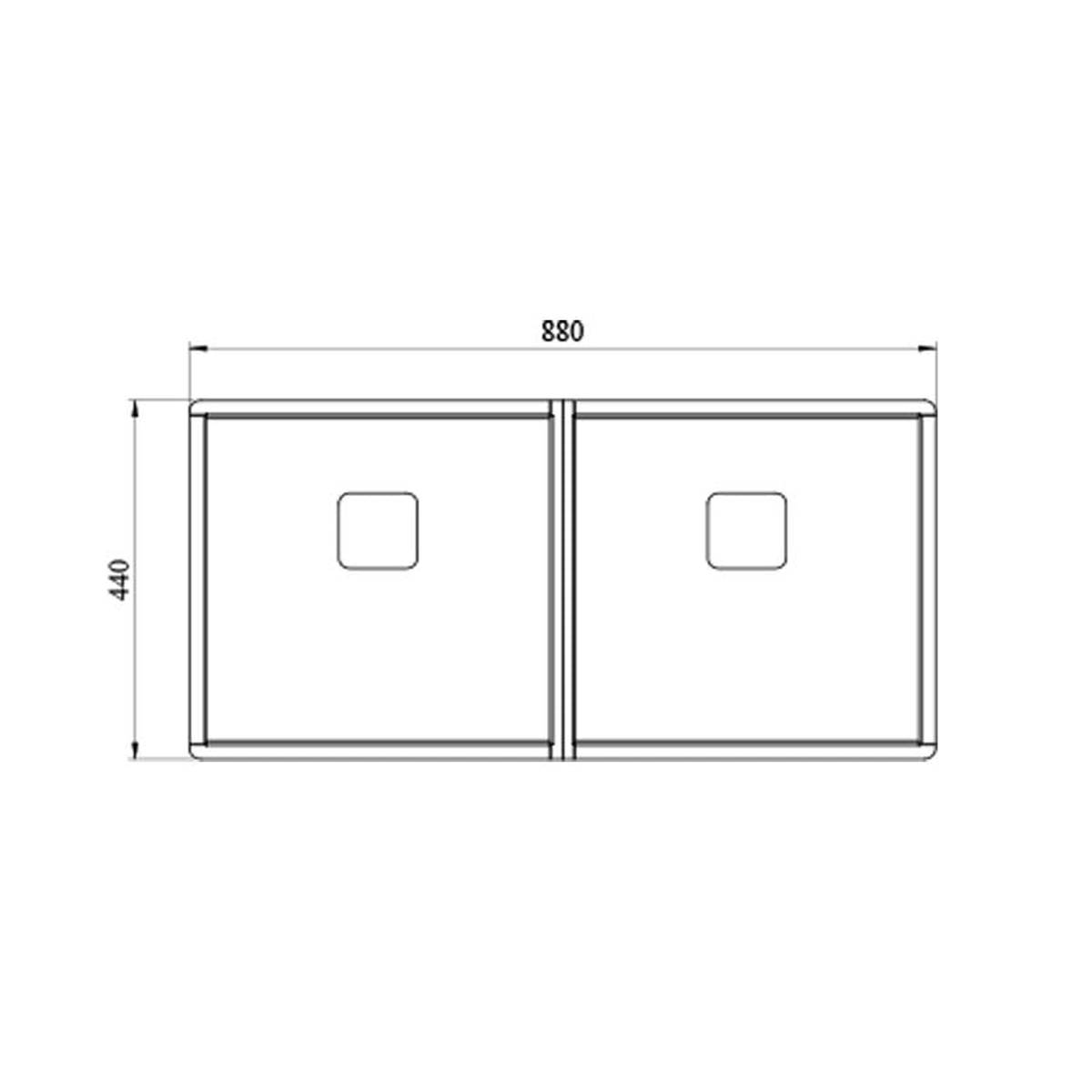 سینک توکار باکسی BCN 88 کن