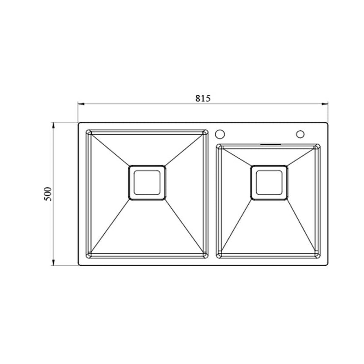 سینک توکار باکسی BCN 204 کن
