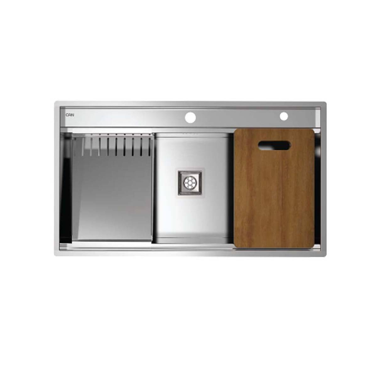 تصویر سینک ظرفشویی کن مدل BCN304 تک لگن توکار استیل 