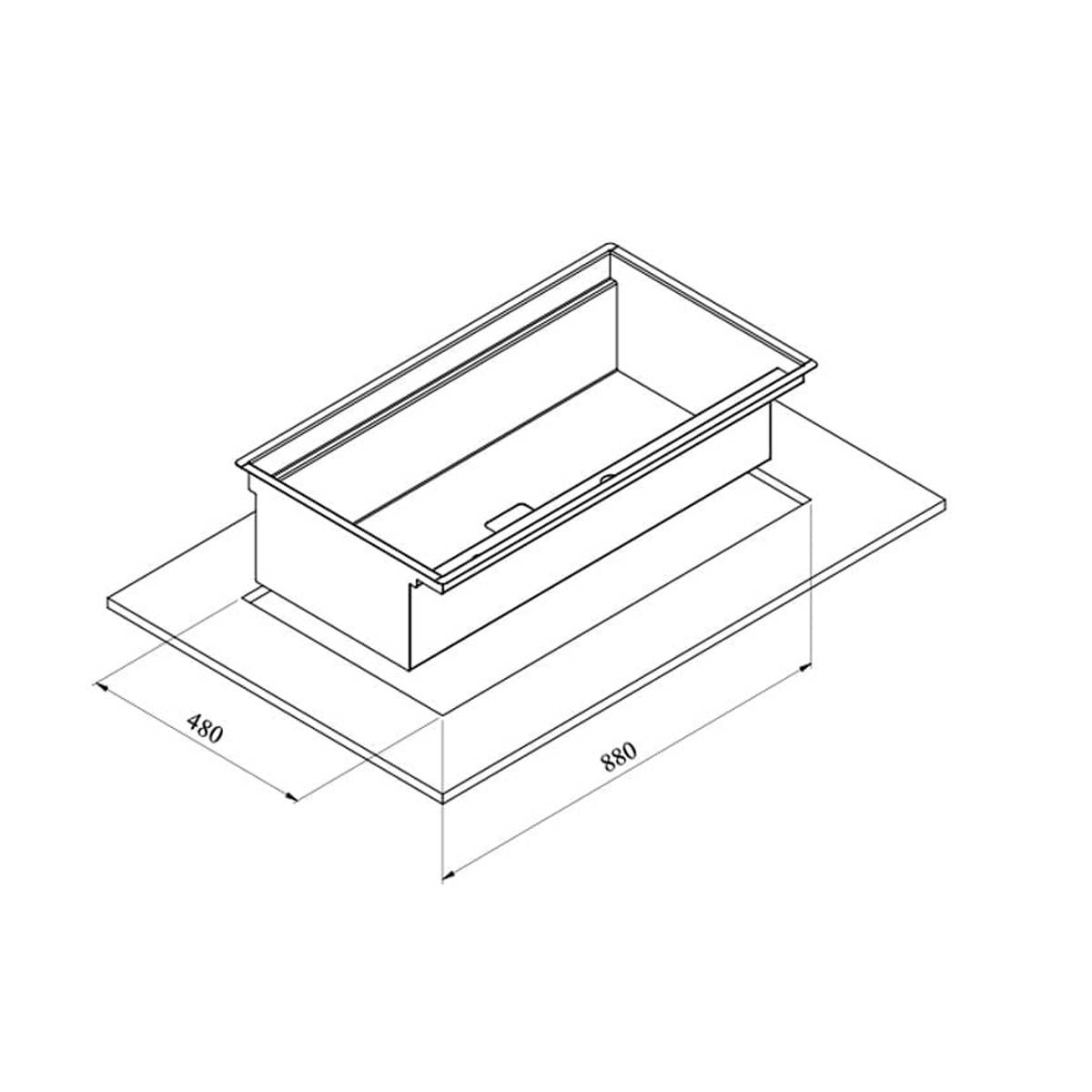 سینک توکار باکسی BCN 304 کن