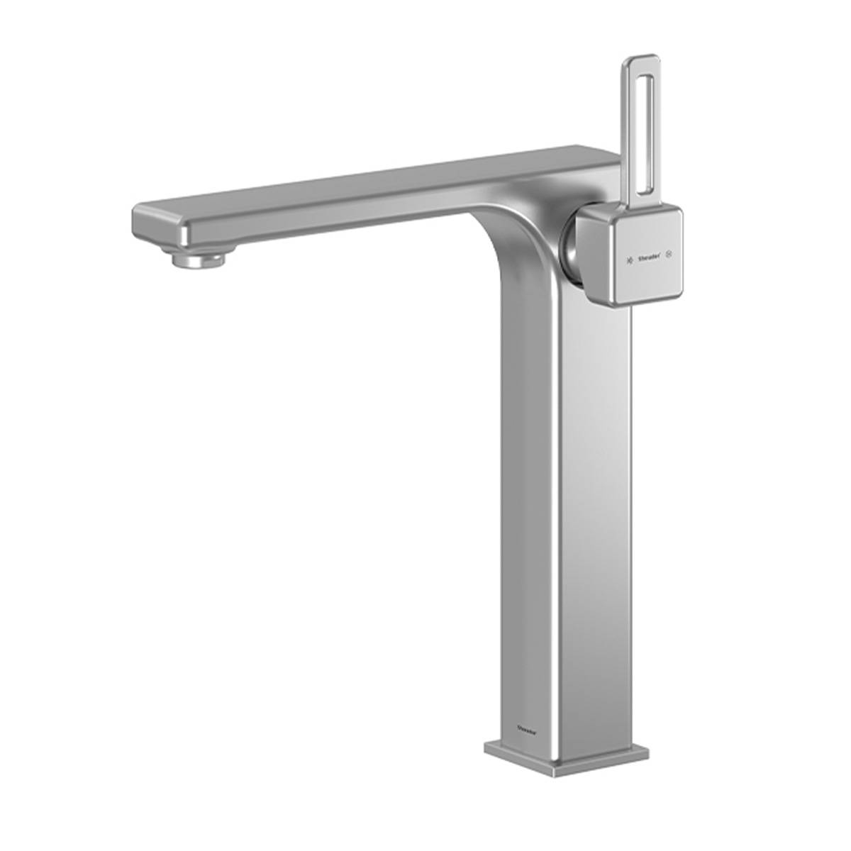 شیر روشویی پایه بلند میشل کروم مات شودر