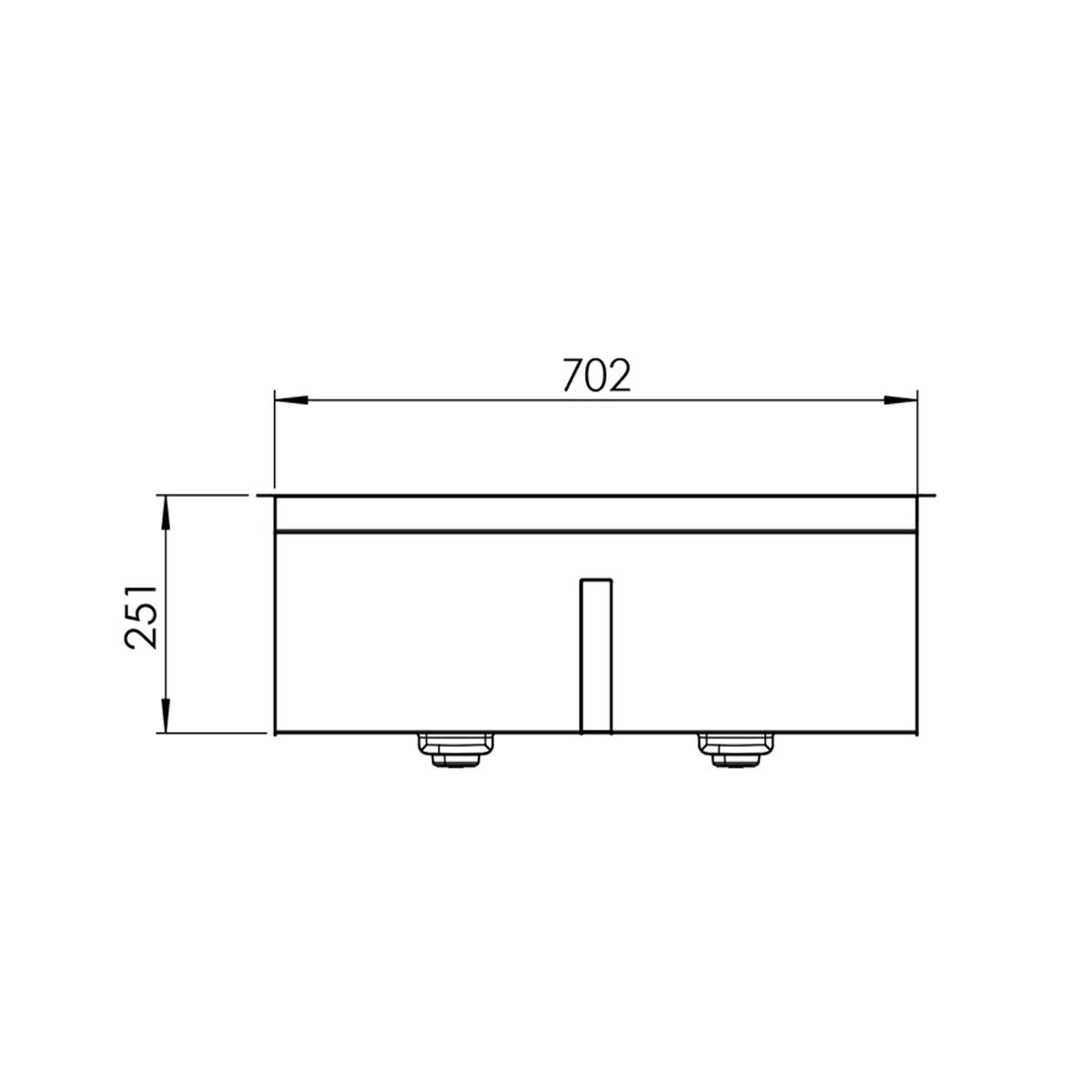 سینک توکار باکسی 74 BCN 302 کن