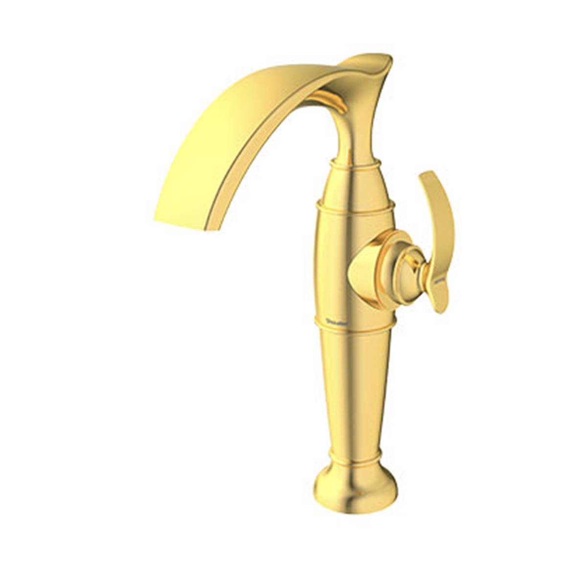 شیر روشویی پایه بلند گلوریس طلایی شودر