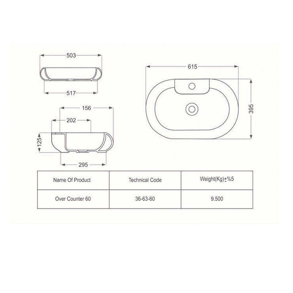 روشویی روسنگی پارمیدا مشکی مات مروارید