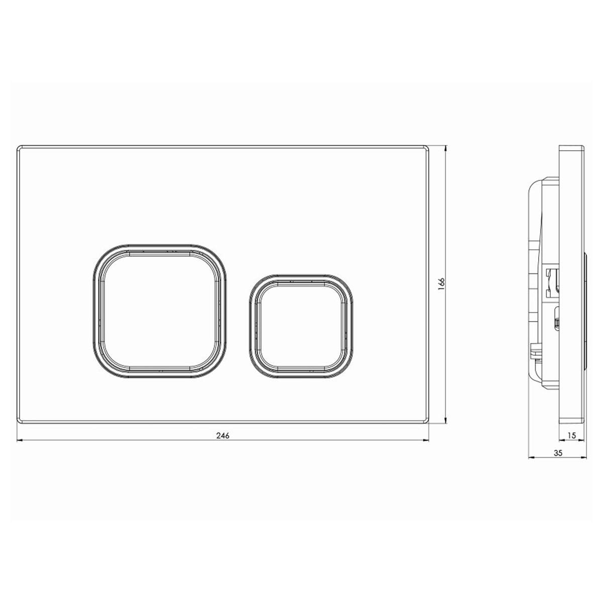 صفحه کلید فلاش تانک توکار رن شودر