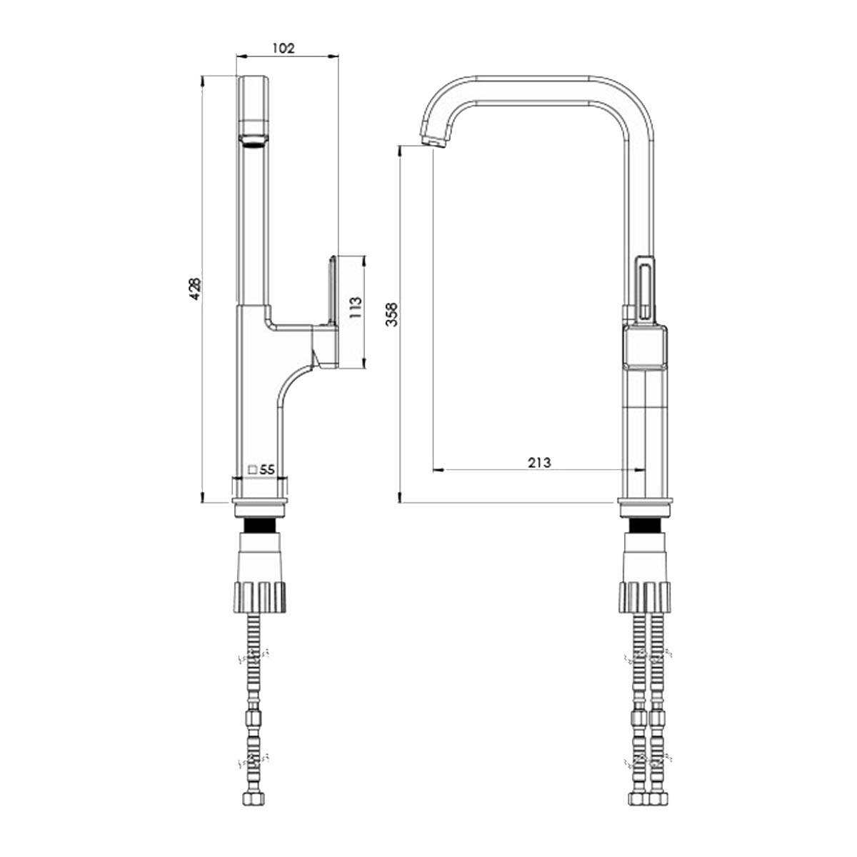 شیر آشپزخانه میشل سرمه ای شودر