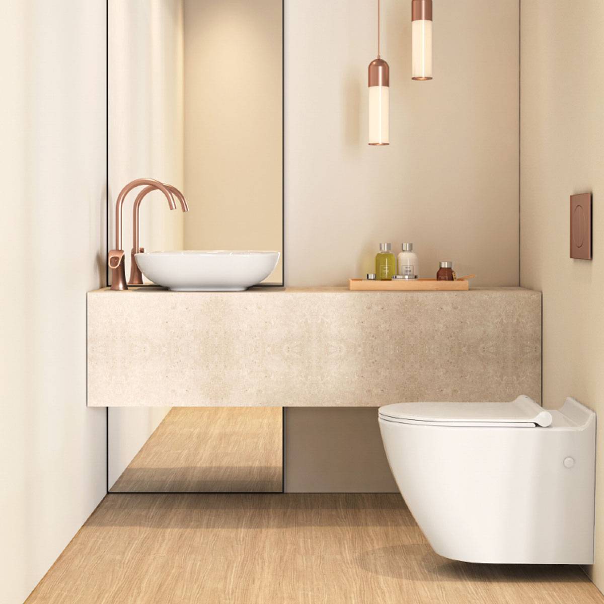 توالت فرنگی دیواری کانسپت چینی کرد