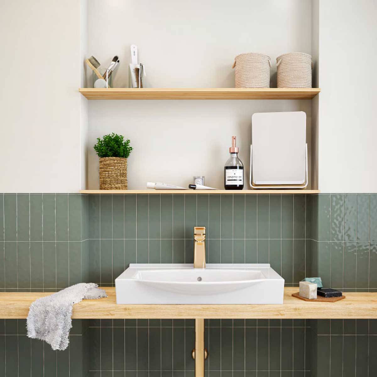 روشویی روکابینتی آزالیا چینی کرد