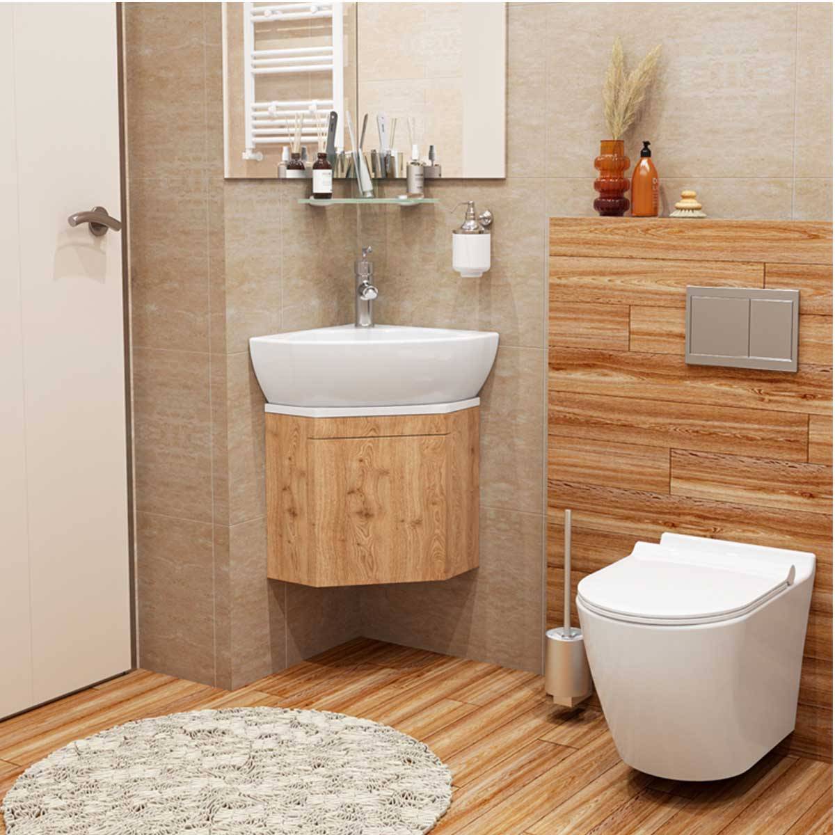 روشویی روکابینتی گوشه آرین چینی کرد