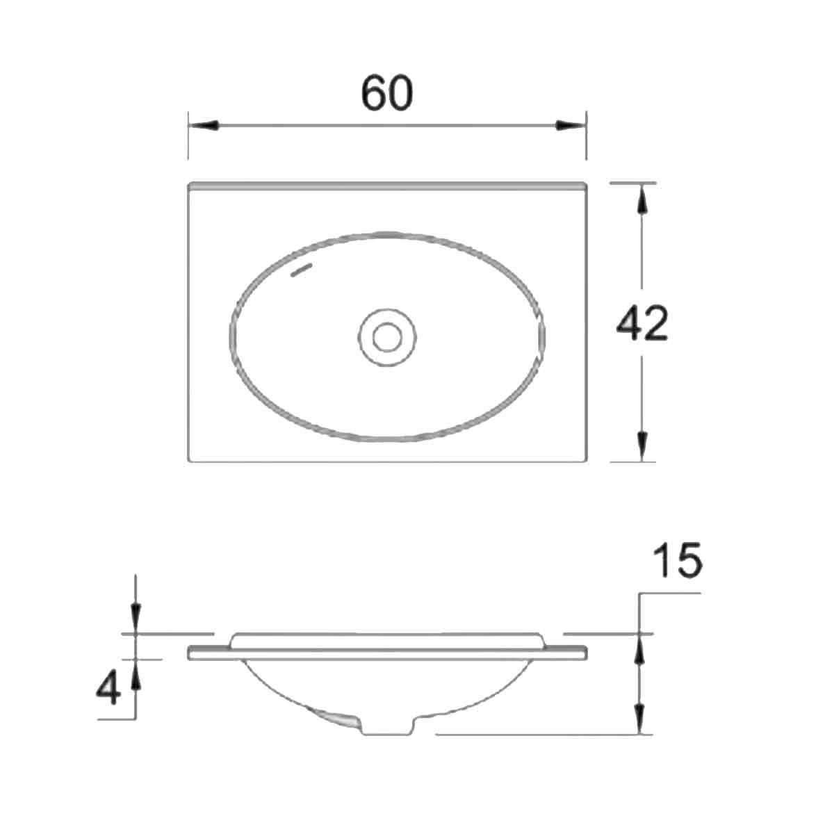 روشویی روکابینتی پریمیا نوین سرام