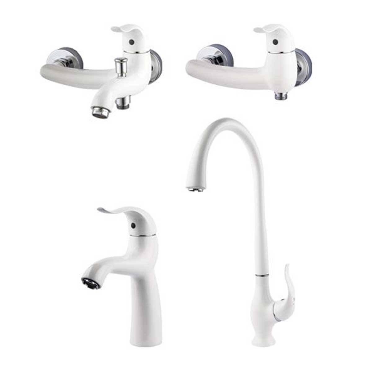 ست شیرآلات اکتاو شیری کروم راسان