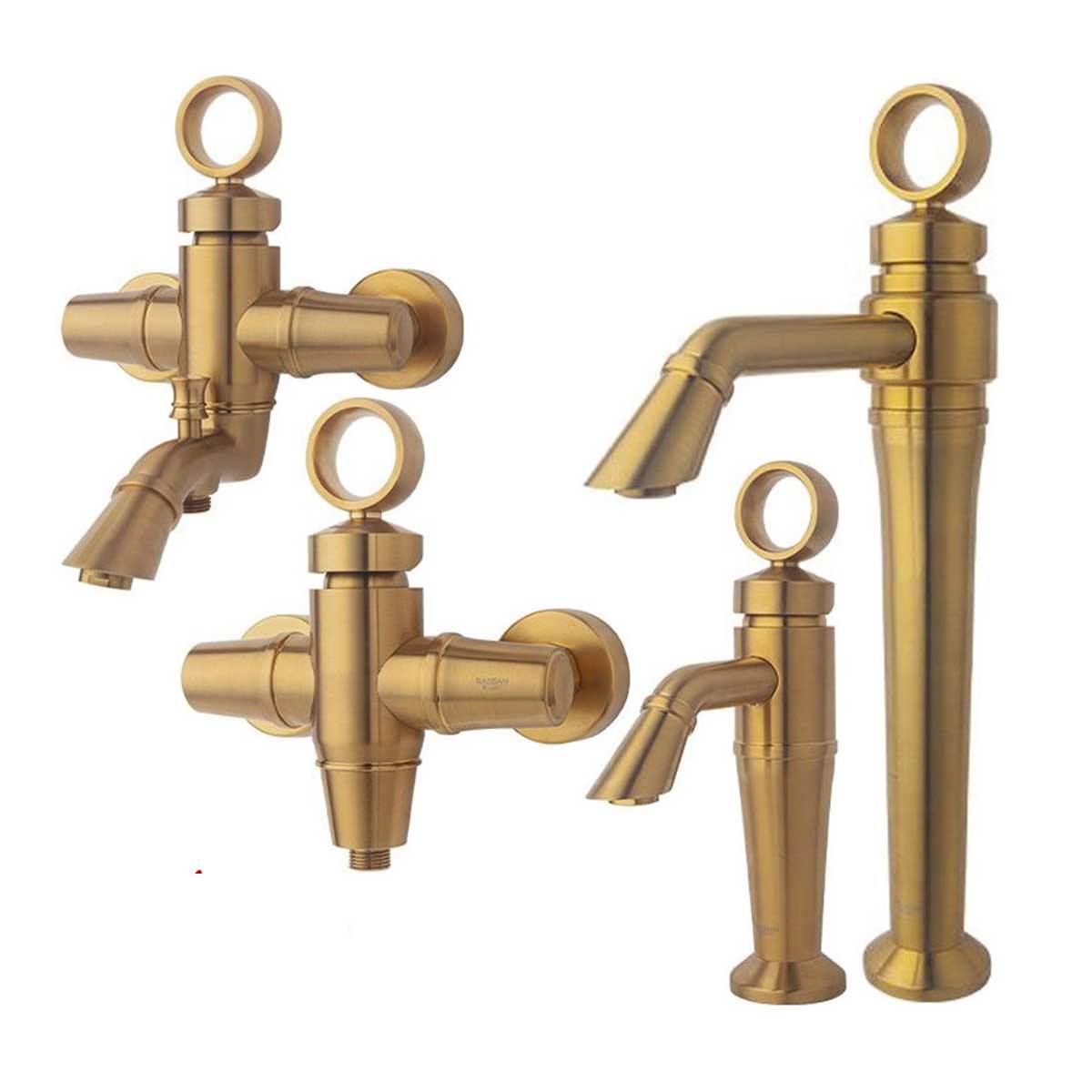 ست شیرآلات آنیتا طلایی مات راسان