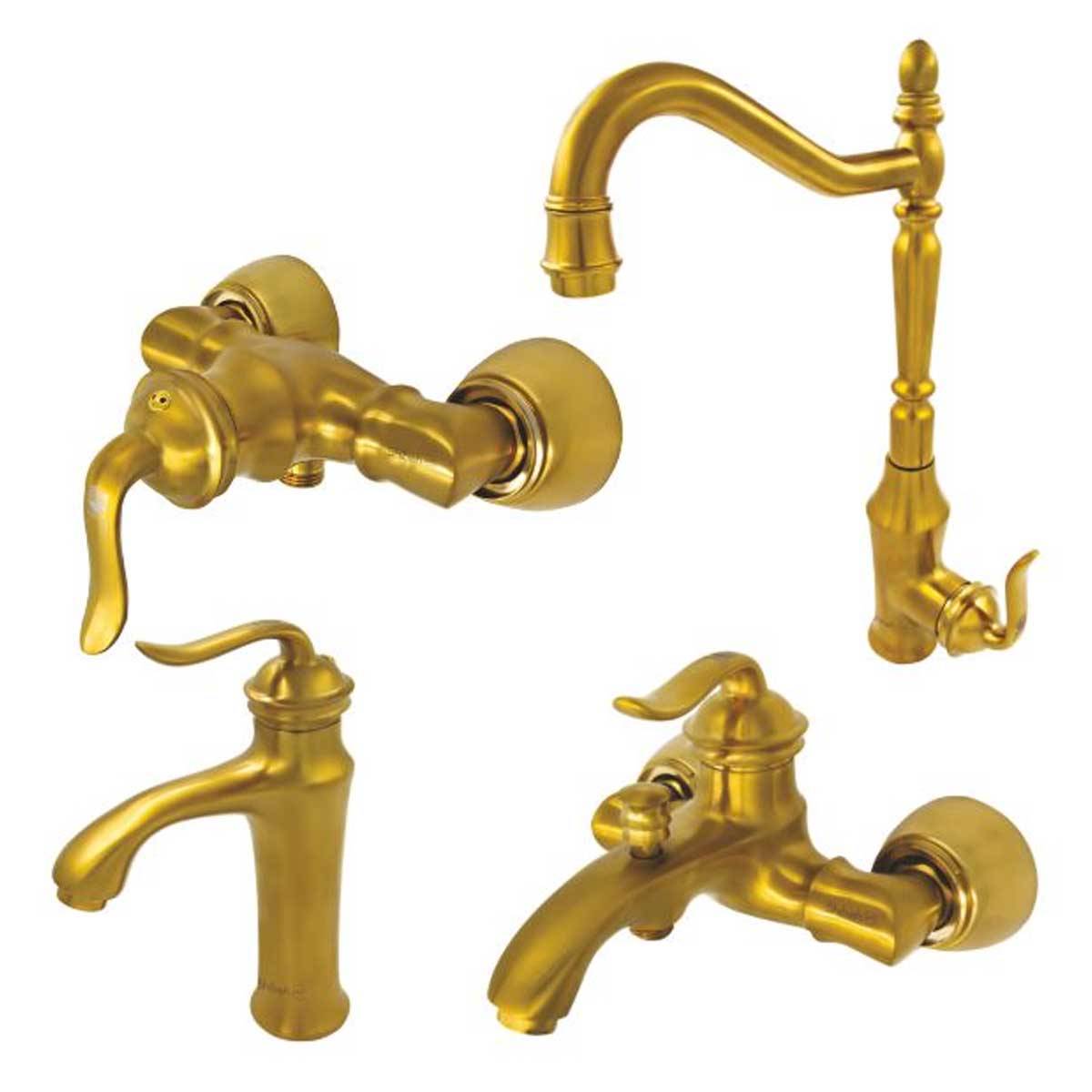 ست شیرالات ارکید طلایی مات شیبه