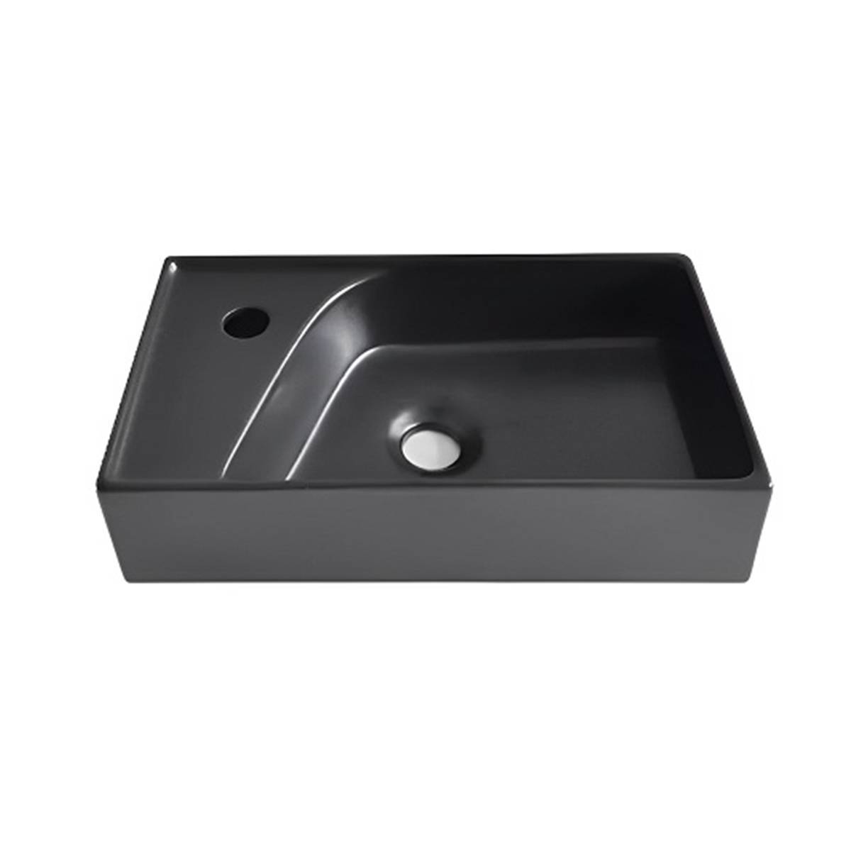 روشویی روسنگی مایا مشکی براق مروارید