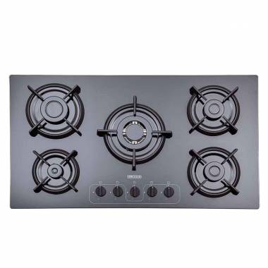 اجاق گاز شیشه ای مشکی G5968 استیل البرز