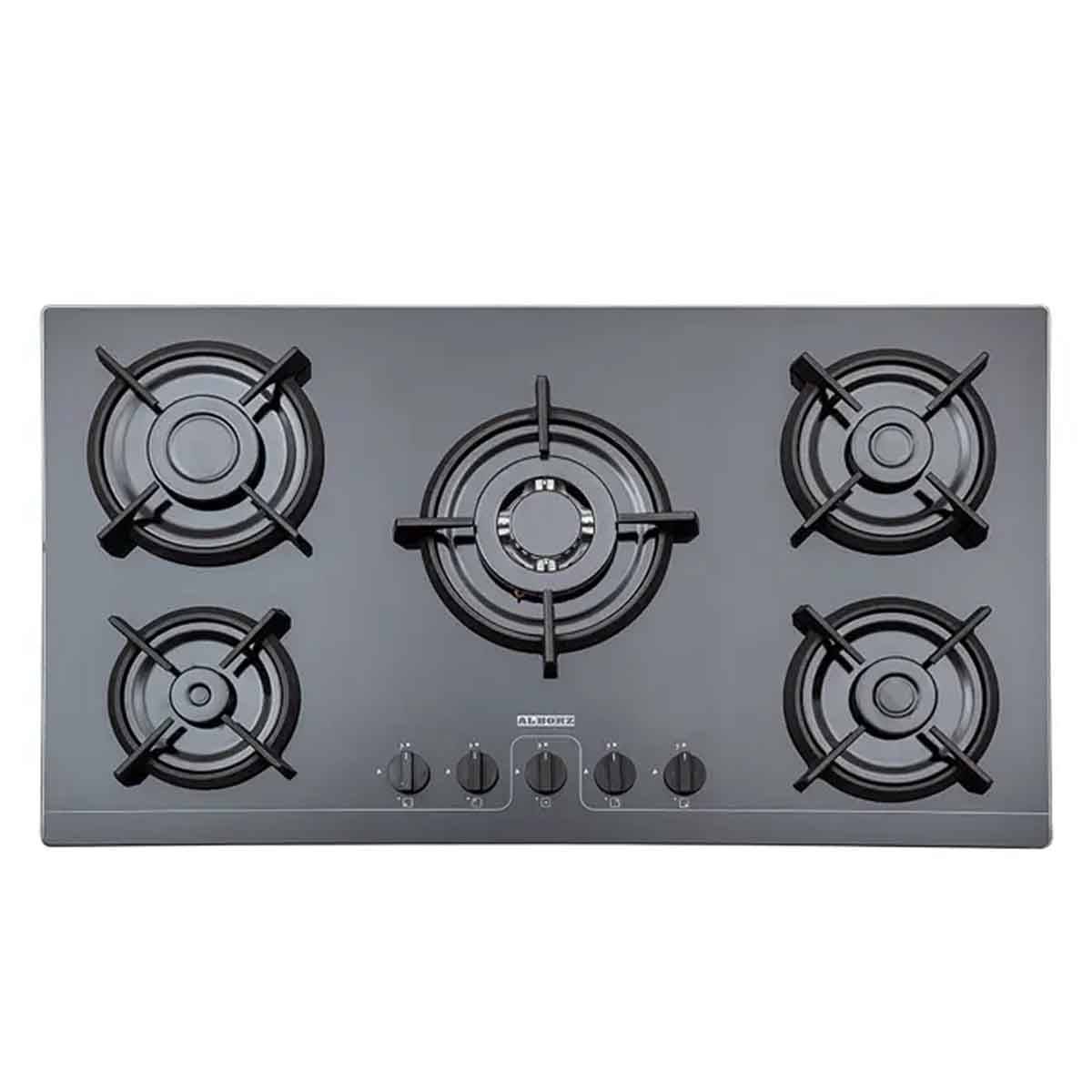 اجاق گاز شیشه ای مشکی G5964 استیل البرز